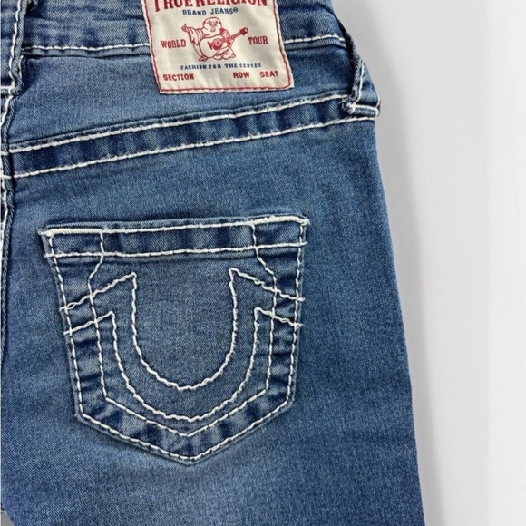 True Religion BECCA Mid Rise Boot Cut Jeans Size 27 Denim Dark Wash Western EUC - Picture 10 of 10